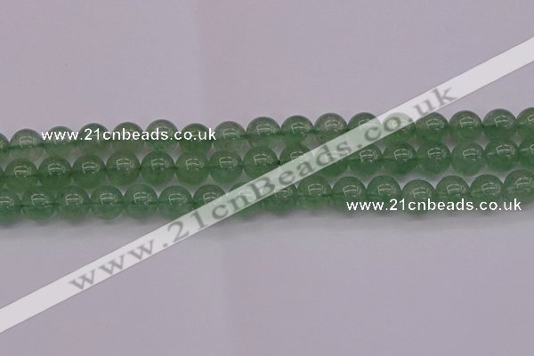 CBQ493 15.5 inches 10mm round green strawberry quartz beads