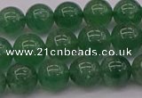 CBQ497 15.5 inches 8mm round green strawberry quartz beads