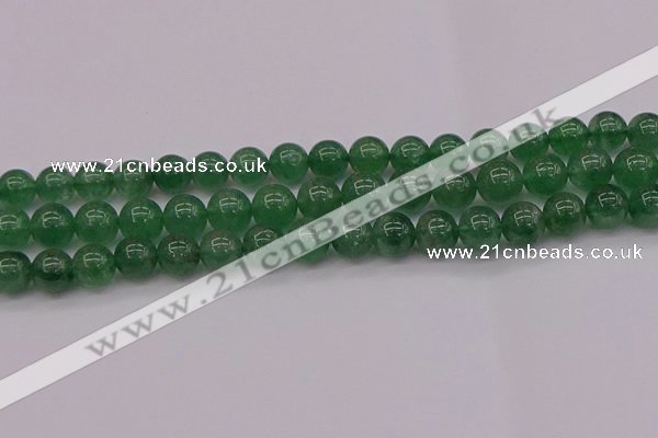 CBQ498 15.5 inches 10mm round green strawberry quartz beads