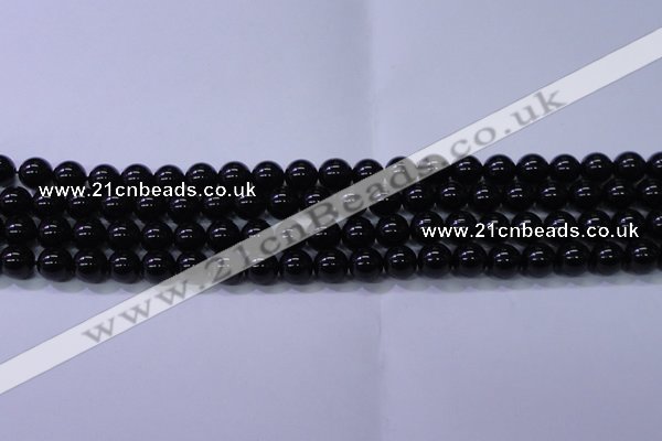 CBQ501 15.5 inches 6mm round natural black quartz beads