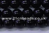 CBQ502 15.5 inches 8mm round natural black quartz beads