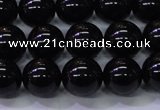 CBQ503 15.5 inches 10mm round natural black quartz beads