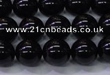 CBQ503 15.5 inches 10mm round natural black quartz beads