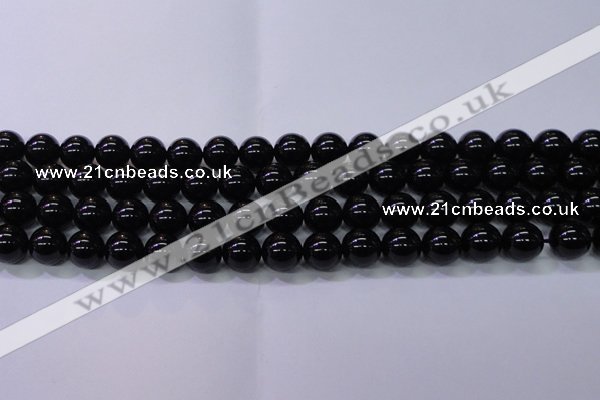 CBQ503 15.5 inches 10mm round natural black quartz beads