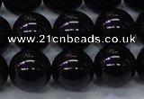 CBQ505 15.5 inches 14mm round natural black quartz beads