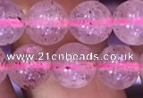 CBQ552 15.5 inches 8mm round strawberry quartz beads wholesale