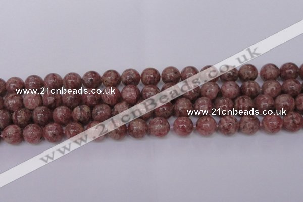 CBQ604 15.5 inches 12mm round natural strawberry quartz beads