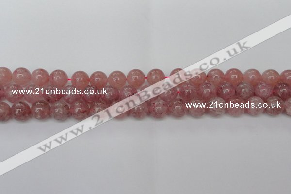 CBQ615 15.5 inches 14mm round natural strawberry quartz beads