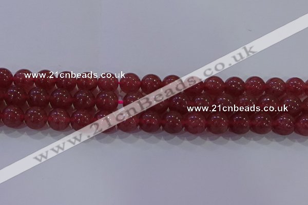 CBQ624 15.5 inches 12mm round strawberry quartz beads wholesale