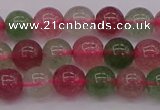 CBQ656 15.5 inches 6mm round mixed strawberry quartz beads