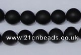 CBS04 15.5 inches 10mm round black stone beads wholesale