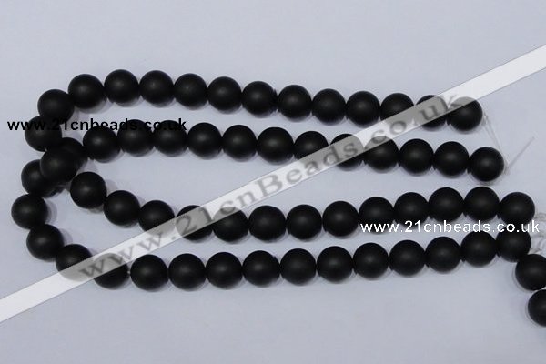 CBS04 15.5 inches 10mm round black stone beads wholesale