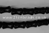 CBS210 15.5 inches 8*12mm bone blackstone beads wholesale