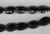 CBS212 15.5 inches 9*12mm trihedron blackstone beads wholesale