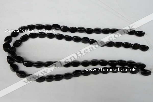 CBS212 15.5 inches 9*12mm trihedron blackstone beads wholesale