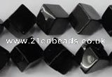 CBS225 15.5 inches 12*12mm cube blackstone beads wholesale