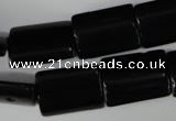 CBS275 15.5 inches 13*18mm flat tube blackstone beads wholesale