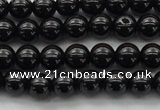 CBS500 15.5 inches 6mm round A grade black spinel beads