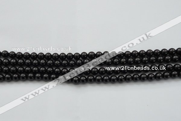 CBS500 15.5 inches 6mm round A grade black spinel beads