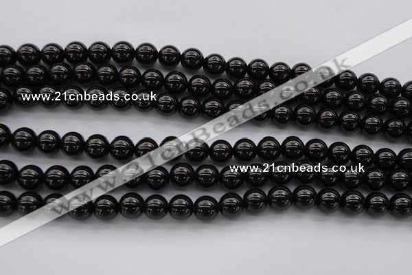 CBS501 15.5 inches 8mm round A grade black spinel beads