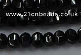 CBS529 15.5 inches 3*5mm lantern-shaped natural black spinel beads