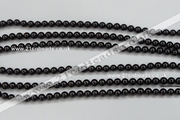 CBS551 15.5 inches 6mm round AA grade black spinel beads