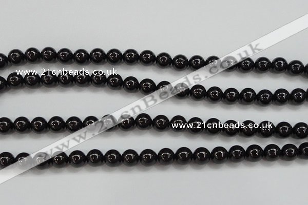 CBS552 15.5 inches 8mm round AA grade black spinel beads