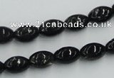 CBT05 16 inches 8*12mm rice natural biotite beads wholesale