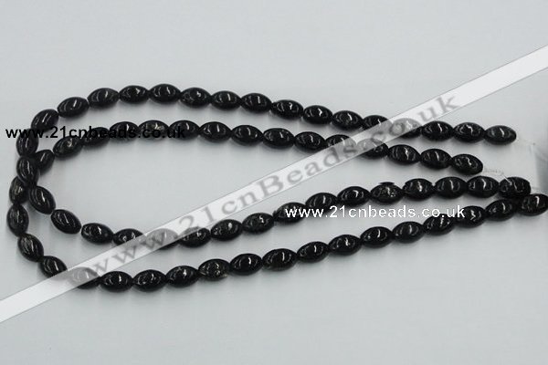 CBT05 16 inches 8*12mm rice natural biotite beads wholesale