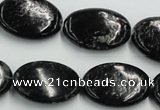 CBT10 16 inches 18*25mm oval natural biotite beads wholesale