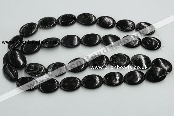 CBT10 16 inches 18*25mm oval natural biotite beads wholesale