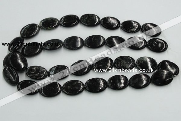 CBT10 16 inches 18*25mm oval natural biotite beads wholesale