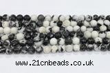CBW172 15.5 inches 8mm round black & white jasper gemstone beads wholesale