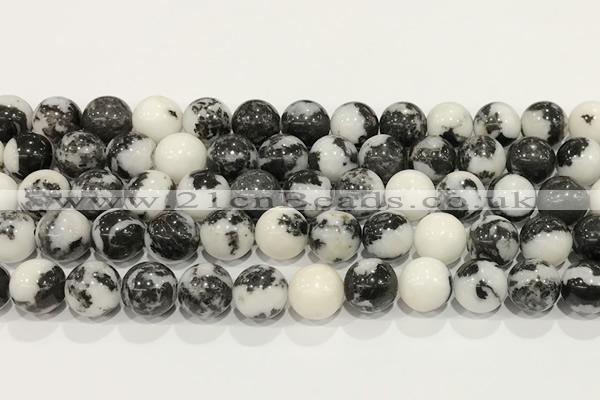 CBW174 15.5 inches 12mm round black & white jasper gemstone beads wholesale