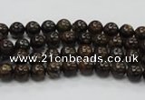 CBZ100 15.5 inches 4mm round bronzite gemstone beads