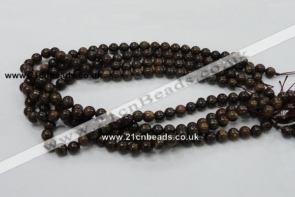 CBZ101 15.5 inches 6mm round bronzite gemstone beads