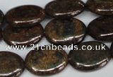 CBZ220 15.5 inches 15*20mm oval bronzite gemstone beads