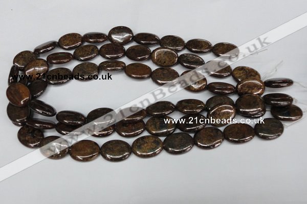 CBZ220 15.5 inches 15*20mm oval bronzite gemstone beads