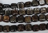 CBZ224 15.5 inches 8*8mm square bronzite gemstone beads