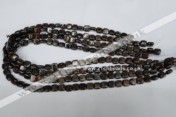 CBZ224 15.5 inches 8*8mm square bronzite gemstone beads