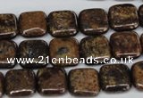 CBZ226 15.5 inches 12*12mm square bronzite gemstone beads