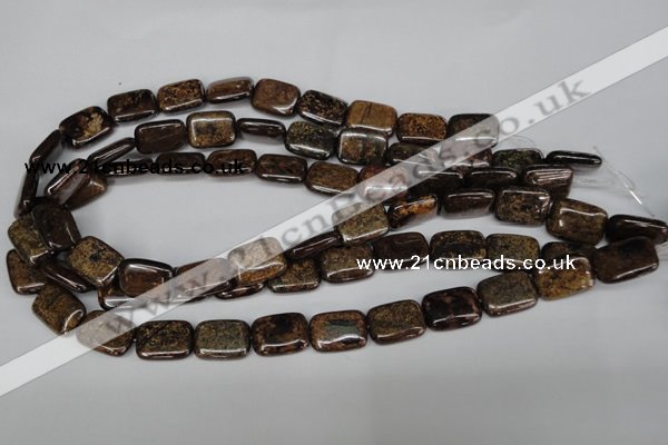 CBZ237 15.5 inches 13*18mm rectangle bronzite gemstone beads