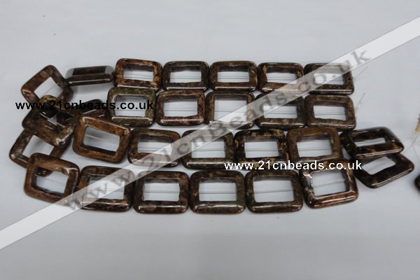 CBZ250 15.5 inches 25*30mm rectangle bronzite gemstone beads