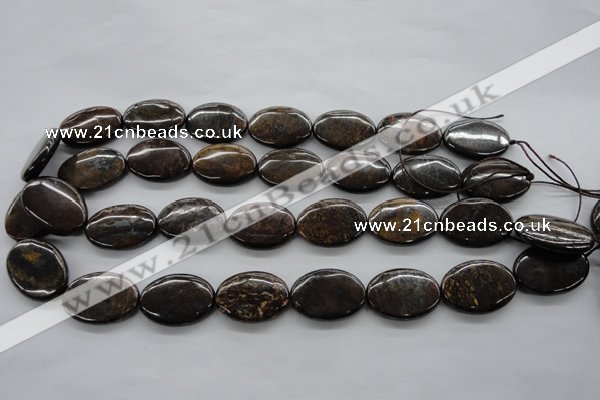 CBZ307 15.5 inches 18*25mm oval bronzite gemstone beads wholesale