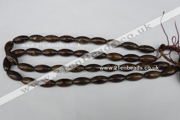 CBZ406 15.5 inches 10*20mm rice bronzite gemstone beads