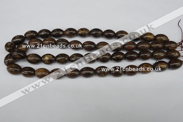 CBZ407 15.5 inches 10*14mm rice bronzite gemstone beads