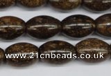 CBZ409 15.5 inches 13*18mm rice bronzite gemstone beads