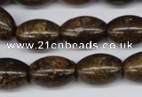 CBZ410 15.5 inches 15*20mm rice bronzite gemstone beads