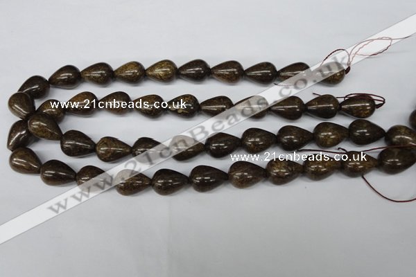 CBZ414 15.5 inches 13*18mm teardrop bronzite gemstone beads