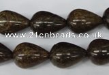 CBZ415 15.5 inches 15*20mm teardrop bronzite gemstone beads